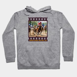 Saratoga Springs Horse Racing Hoodie